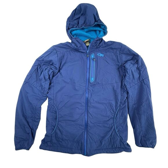 Outdoor Research Ascendant Hoody Pertex Microlight Jacket Men Large Blue - Picture 1 of 16